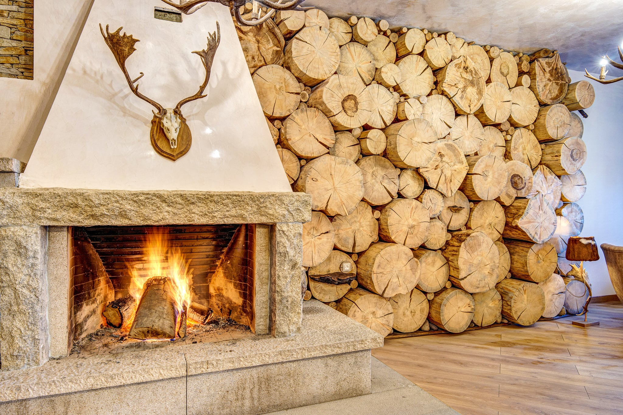 Grand Resort Pamporovo Fireplace Detail